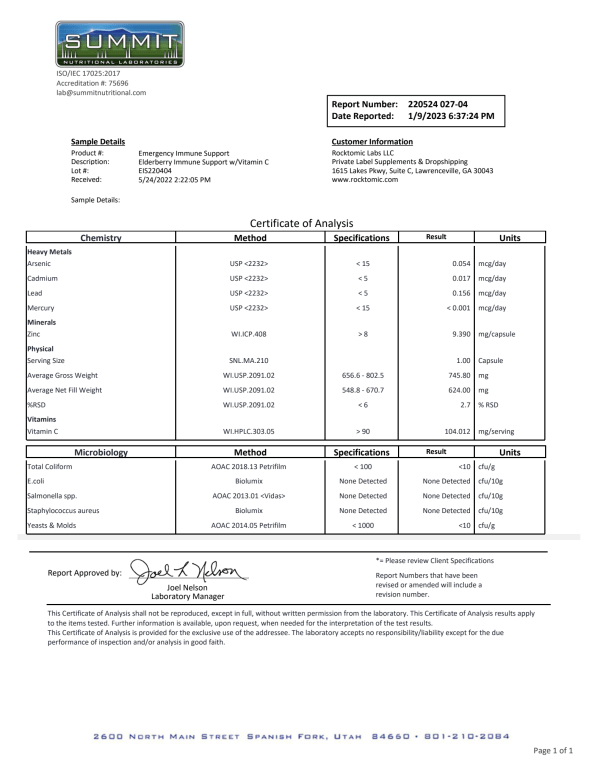 Elderberry Immune Support w/Vitamin C - Image 3